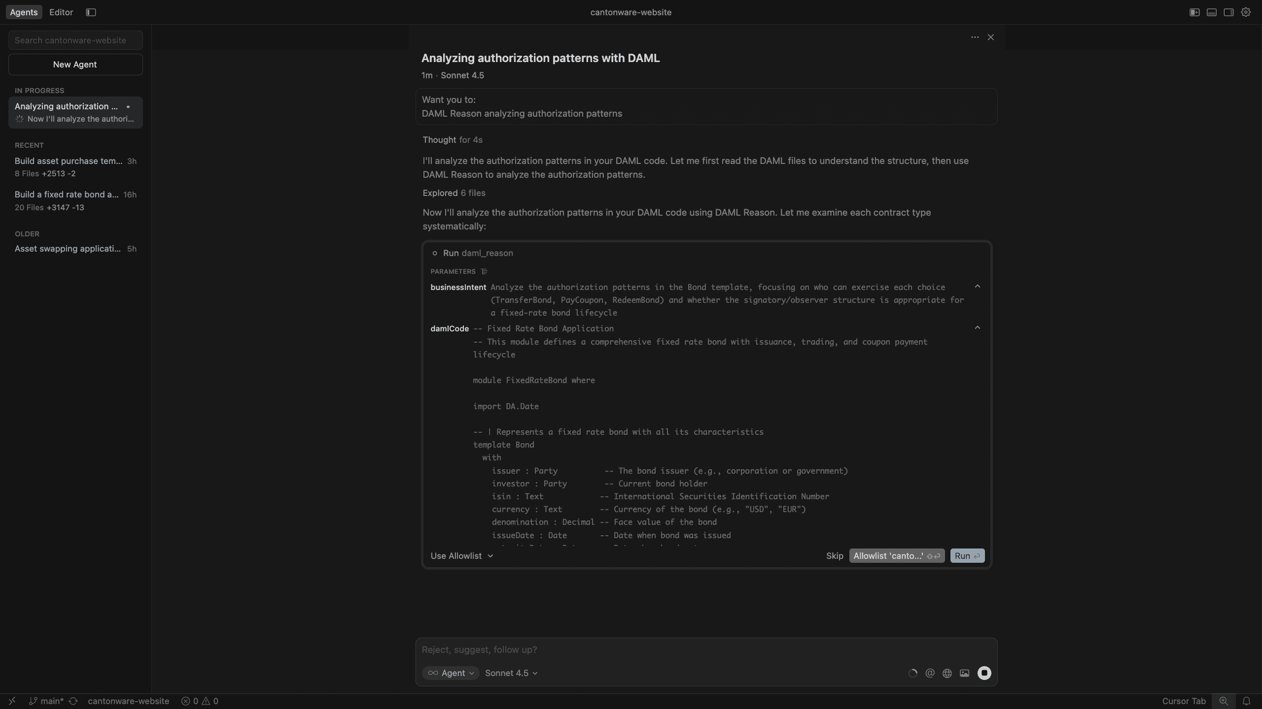 Daml Reason analyzing authorization patterns
